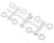 (SO) Team Associated RC28R Factory Team Wheels Sidewall Flange Set (White)