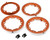 (SO) Treal Hobby 7075 Aluminum Front Wheel Rings for Traxxas® Funco® Pro Scale®