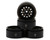 (SO) Treal Hobby 12-Hole 1.9" Brass Beadlock Crawler Wheels (Black/Gold) (4)