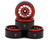 (SO) Treal Hobby Cyclone 1.9" Aluminum Beadlock Wheels (Red) (4) (122.5g)