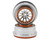 (SO) Treal Hobby Type B Aluminum Beadlock Wheels for Traxxas® UDR® (Orange/Silver)