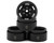 (SO) Treal Hobby 1.55" Type A Vintage Wagon Aluminum Crawler Beadlock Wheels (Black)