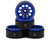 (SO) Treal Hobby 1.9" Type F 10-Hole Aluminum Crawler Beadlock Wheels (Blue)