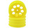 (SO) Kyosho Turbo Optima Mid SP 50mm Front 8-Hole Wheels (Yellow) (2)