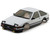 (SO) Kyosho Fazer FZD2 Toyota Sprinter Trueno AE86 Pre-Painted Body Set (White)