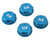 (SO) Team Associated Factory Team Aluminum 17mm Capped Wheel Hex Nuts (Blue) (4)