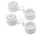 (SO) Tamiya TT-01 Type-E Racing Truck Wheels (White) (4) w/12mm Hex