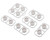 (SO) Kyosho Mini-Z AWD Multi Spoke Wheel (14) (0/+1.5/+2.5/+3.5 Offsets) (White)