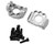 (SO) Treal Hobby Losi® Mini LMT Aluminum Front C-Hub Spindle Carriers (Silver) (2)