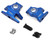 (SO) Treal Hobby Vanquish H10 Optic 7075 Aluminum Front Steering Knuckles (Blue) (2)