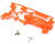 (SO) Tamiya JR MS Chassis Reinforced Gear Cover (Flo Orange)