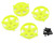 (SO) Team Associated Factory Team® Adjustable Wheel Face Plate (Yellow) (4) (Inner)