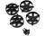 (SO) Team Associated Factory Team® Adjustable Wheel Face Plate (Black) (4) (Inner)