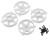 (SO) Team Associated Factory Team® Adjustable Wheel Face Plate (White) (4) (Inner)
