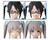 (SO) Bandai 30MS Option Hair Style & Face Parts Set (Yuika/Kiriko)