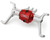 (SO) Treal Hobby Redcat Ascent-18 7075 Aluminum Front Axle Housing (Silver)