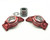 (SO) Treal Hobby 7075 Aluminum Rear Hub Set for Traxxas® X-Maxx® (Red) (2)