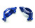 (SO) Treal Hobby 7075 Aluminum Front C-Hubs for Traxxas® X-Maxx® (Blue) (2)