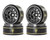 (SO) Treal Hobby Type K 1.0" 12-Hole Beadlock Classic Vintage Wagon Wheels (Grey)
