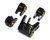 (SO) Treal Hobby Axial SCX10 Pro Brass Shock Link Mount Set (Black) (Front/Rear)