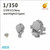 (SO) 1/350 Very Fire Scale USS Searchlight (3 Types 12 Sets)