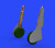 (SO) 1/48 Eduard Fw190A8 Undercarriage Legs for EDU (Bronze & Resin)