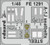 (SO) 1/48 Eduard A-1J seatbelts Steel for Tamiya