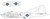 (SO) 1/48 Eduard B-17F US national insignia w/ blue outline Mask for EDUARD