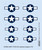 (SO) 1/72 Eduard P-51D US national insignia DECAL for EDUARD