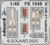 (SO) 1/48 Eduard Bf 109E-4/7 seatbelts STEEL