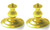 (SO) Pontos Models - 2 (50mm) Diameter Buffed and Polished Solid Brass Pedestals
