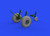 (SO) 1/48 Eduard B-17F wheels cross tread Brassin for EDUARD