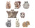Bandai Shokugan Flocked Tenori Friends #2 Miniature Figure Blind Box