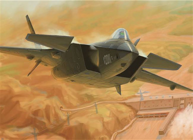 TSM1665 Chinese J-20 Mighty Dragon Prototype 2011 Fighter 1/72