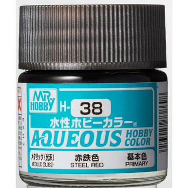 GNZH38 Aqueous Color H38 Metallic Steel Red 10ml Bottle - MRS