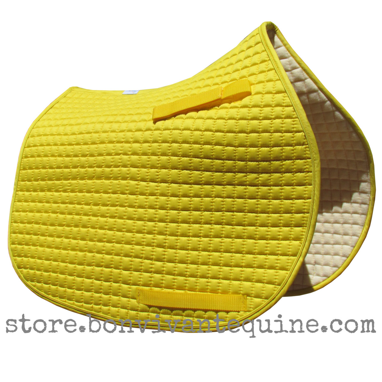 Yellow AllPurpose Saddle Pads PRI Pacific Rim International BonVivant Unique Equestrian