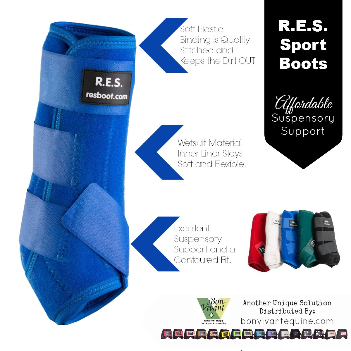 Sports Medicine Boots. The Ultimate Suspensory Support. RES Equine