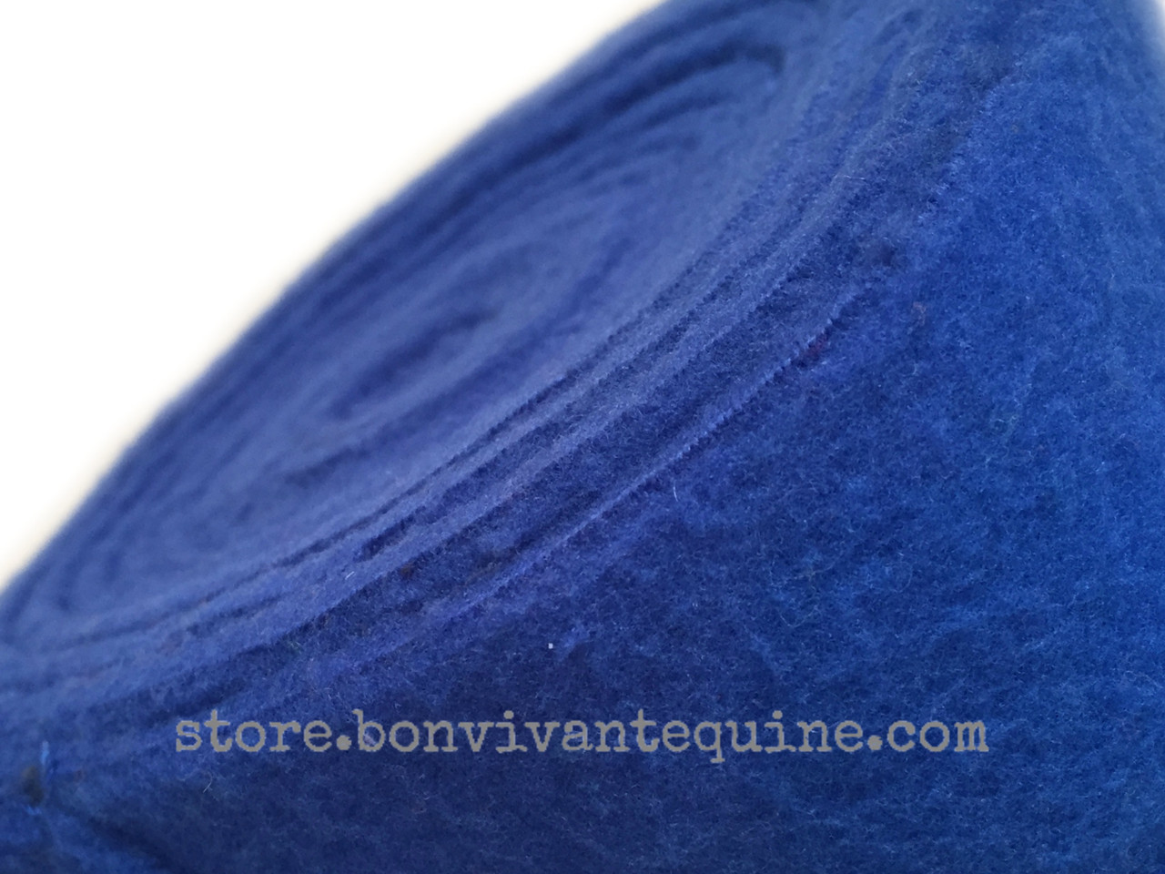 Royal Blue Fleece Polo Wraps (Set of 4) - Bon-Vivant Unique Equestrian ...