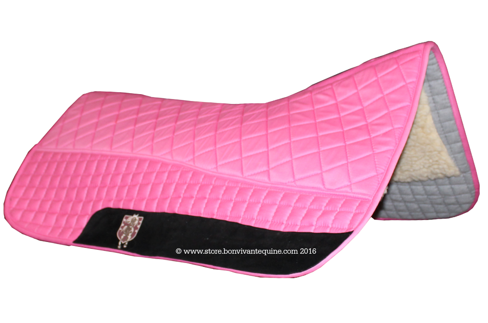 Candy Pink Western Saddle Pad PRI DoubleBack Saddle Blankets Bon
