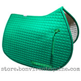 Kelly Green Pony Saddle Pad with Black Piping by PRI Pacific Rim International