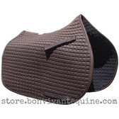 Chocolate Brown Saddle Pad (shown here with matching chocolate brown piping/trim)