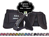 Each set of bell boots comes with two black replacement Velcro® brand closure straps.  Additional straps sold sep. for your perfect bell boot color.