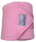 Baby Pink Fleece Polo Wraps for Horses by PRI Pacific Rim International