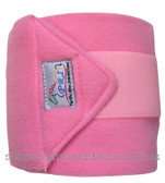 Candyfloss Pink Fleece Polo Wraps (Set of 4)