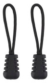 The size of the zipper pull is  2.3 inch in total length and  0.5 inch in width; The cord is 1.6 inch long 