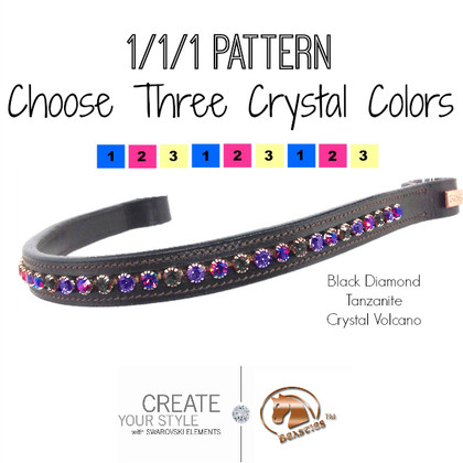 New Designer 5/6 rows clear Crystal Browband full Great gift idea 16" Black New Designer 5/6 rows clear Crystal Browband full Great gift idea 16" Black