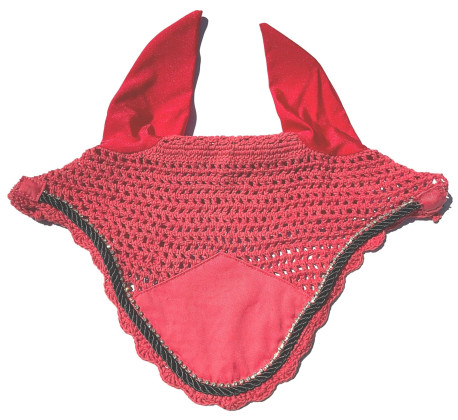 Coral Bonnet with Black Trim/Rope Coral Bonnet with Black Trim/Rope