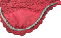 Zoom to view Coral Horse Bonnets.  Shown here with Light Silver-White cording/trim. Zoom to view Coral Horse Bonnets.  Shown here with Light Silver-White cording/trim.