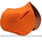 Pumpkin Orange All-purpose English Saddle Pad (Shown here with optional matching orange trim/piping) by PRI Pacific Rim International