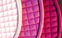 Obsessed with pink?  Check out all three shades of pink saddle pads.  Each is available in three sizes:  Dressage, All-Purpose, Pony.

From Left to Right:Baby Pink, Candyfloss Pink, Hot Pink